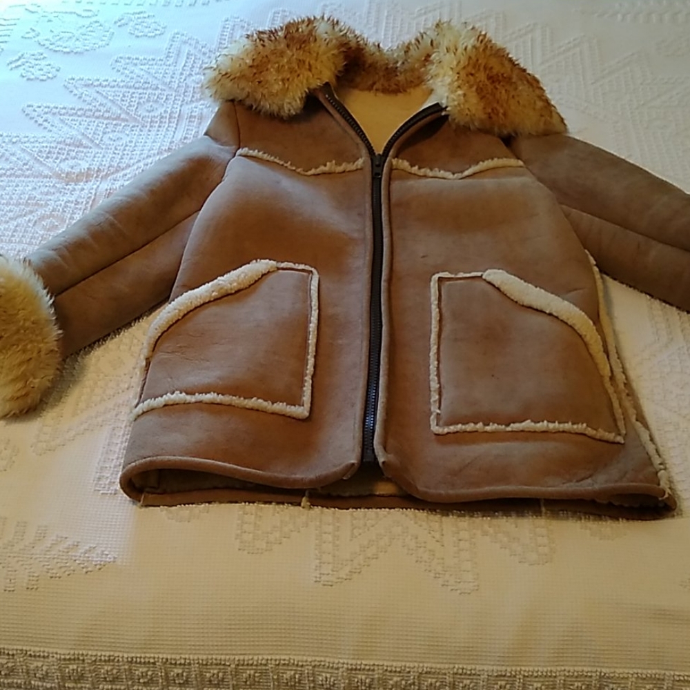 Vintage shearling Ardney Suede Lamb Coat
